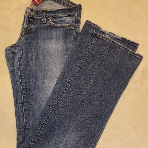 Lucky Brand Lil Maggie Jeans 6/28 Medium Blue Wash - Picture 3 of 9
